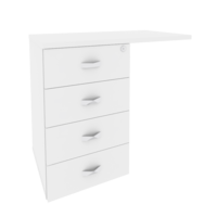 Тумба ONIX приставная O.TPU-4  842х460х750